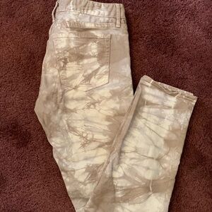 GAP Beige Tie-Dye Denim